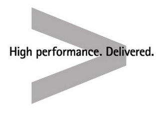 HIGH PERFORMANCE. DELIVERED. logo