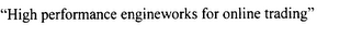HIGH PERFORMANCE ENGINEWORKS FOR ONLINETRADING logo
