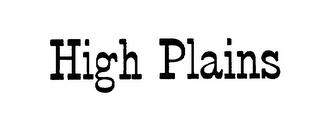 HIGH PLAINS logo