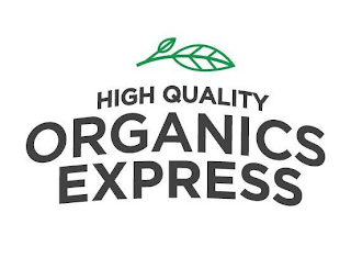 HIGH QUALITY ORGANICS EXPRESS logo