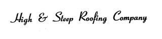 HIGH & STEEP ROOFING COMPANY logo