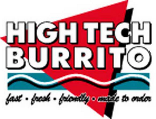 HIGH TECH BURRITO FAST FRESH FRIENDLY MADE TO ORDER logo