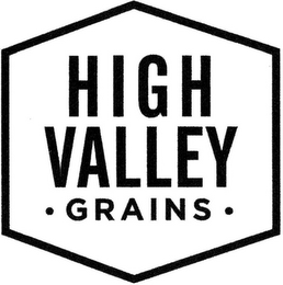 HIGH VALLEY · GRAINS · logo