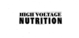 HIGH VOLTAGE NUTRITION logo