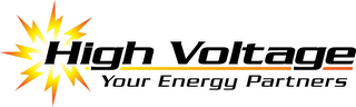 HIGH VOLTAGE YOUR ENERGY PARTNERS logo