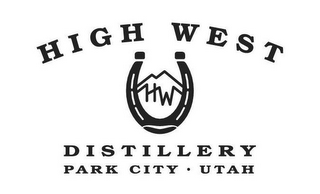 HIGH WEST HW DISTILLERY PARK CITY · UTAH logo