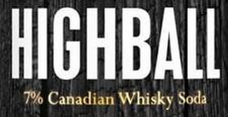HIGHBALL 7% CANADIAN WHISKY SODA logo
