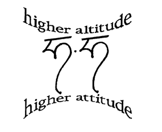 HIGHER ALTITUDE HIGHER ATTITUDE logo