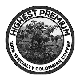 HIGHEST PREMIUM 100% SPECIALTY COLOMBIAN COFFEE logo