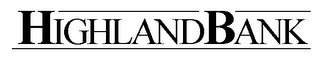 HIGHLAND BANK logo