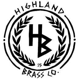HIGHLAND BRASS CO. HB 15 logo