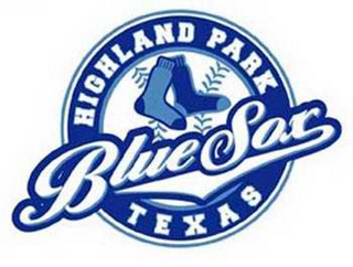 HIGHLAND PARK TEXAS BLUE SOX logo