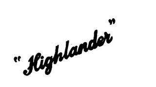 "HIGHLANDER" logo
