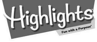 HIGHLIGHTS FUN WITH A PURPOSE logo