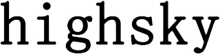 HIGHSKY logo
