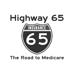 HIGHWAY 65 INSURANCE 65 THE ROAD TO MEDICARE logo
