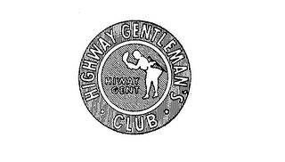 HIGHWAY GENTLEMAN'S CLUB HIWAY GENT logo