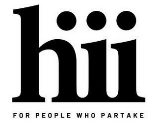 HIII FOR PEOPLE WHO PARTAKE logo
