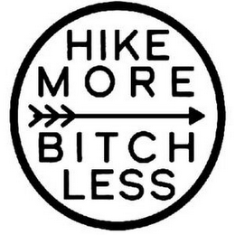 HIKE MORE BITCH LESS logo