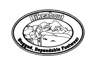 HIKEABOUT RUGGED, DEPENDABLE FOOTWEAR logo