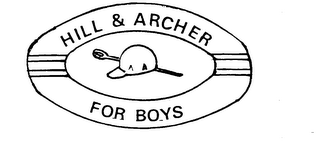 HILL & ARCHER FOR BOYS logo