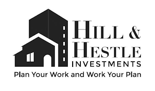 HILL & HESTLE INVESTMENTS PLAN YOUR WORK AND WORK YOUR PLAN logo
