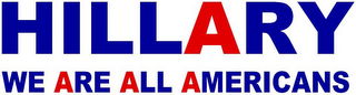 HILLARY WE ARE ALL AMERICANS logo