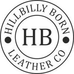 HILLBILLY BORN LEATHER CO HB logo