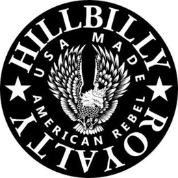 HILLBILLY ROYALTY USA MADE AMERICAN REBEL logo