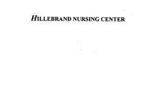HILLEBRAND NURSING CENTER logo