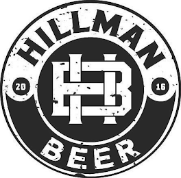 HILLMAN 20 HB 16 BEER logo