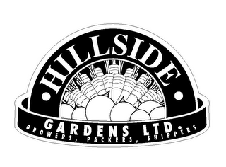 HILLSIDE GARDENS LTD. GROWERS, PACKERS, SHIPPERS logo