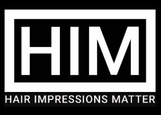 HIM HAIR IMPRESSIONS MATTER logo