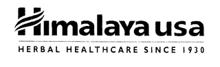 HIMALAYA USA HERBAL HEALTHCARE SINCE 1930 logo