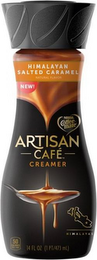 HIMALAYAN SALTED CARAMEL NATURAL FLAVOR NESTLÉ COFFEE- MATE ARTISAN CAFÉ CREAMER HIMALAYAS 50 CALORIES 14 FL OZ (1 PT/473 ML) logo