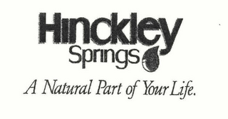 HINCKLEY SPRINGS A NATURAL PART OF YOUR LIFE. logo