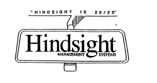 "HINDSIGHT IS 20/20" HINDSIGHT MANAGEMENT SYSTEMS logo