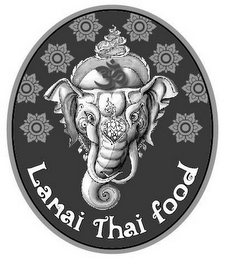 [HINDU CHARACTER"OM"] LAMAI THAI FOOD logo