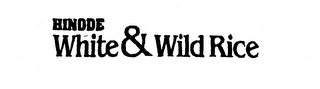 HINODE WHITE & WILD RICE logo