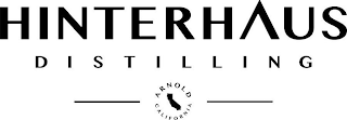 HINTERHAUS DISTILLING ARNOLD CALIFORNIA logo