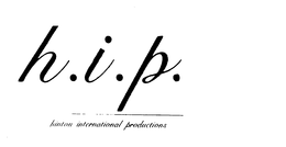 H.I.P HINTON INTERNATIONAL PRODUCTIONS logo