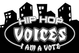 HIP HOP VOICES I AM A VOTE logo