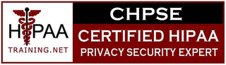 HIPAA TRAINING.NET CHPSE CERTIFIED HIPAA PRIVACY SECURITY EXPERT logo