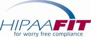 HIPAAFIT FOR WORRY FREE COMPLIANCE logo