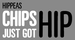 HIPPEAS CHIPS JUST GOT HIP logo