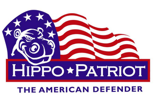 HIPPO PATRIOT, THE AMERICAN DEFENDER logo