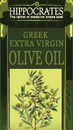 HIPPOCRATES THE FATHER OF MEDICINE KNOWS BEST GREEK EXTRA VIRGIN OLIVE OIL logo