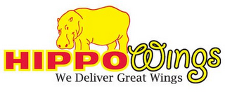 HIPPOWINGS WE DELIVER GREAT WINGS logo