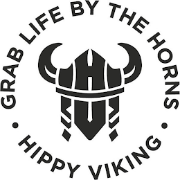 HIPPY VIKING GRAB LIFE BY THE HORNS logo