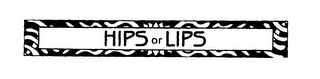 HIPS OR LIPS logo